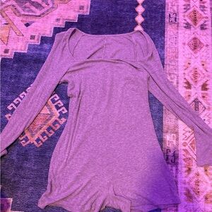 Elegant grey bodysuit